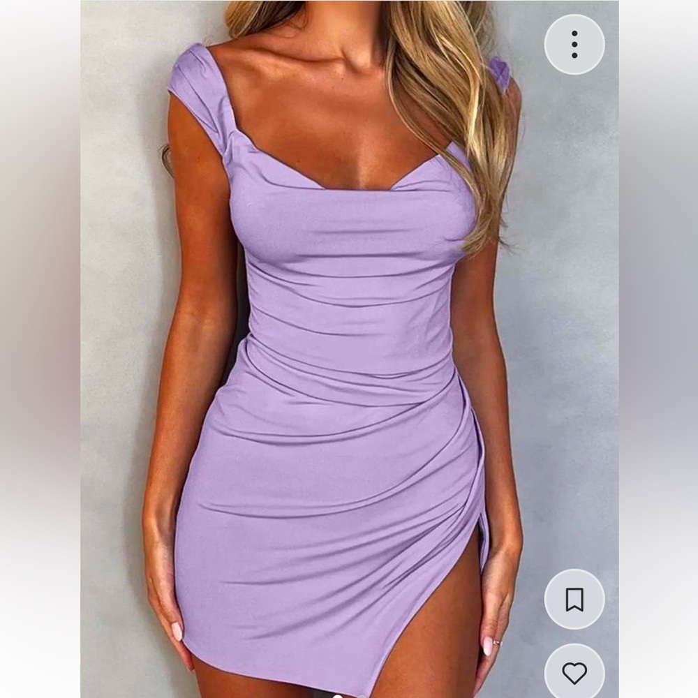 Tiger Mist Lavender Backless Dress